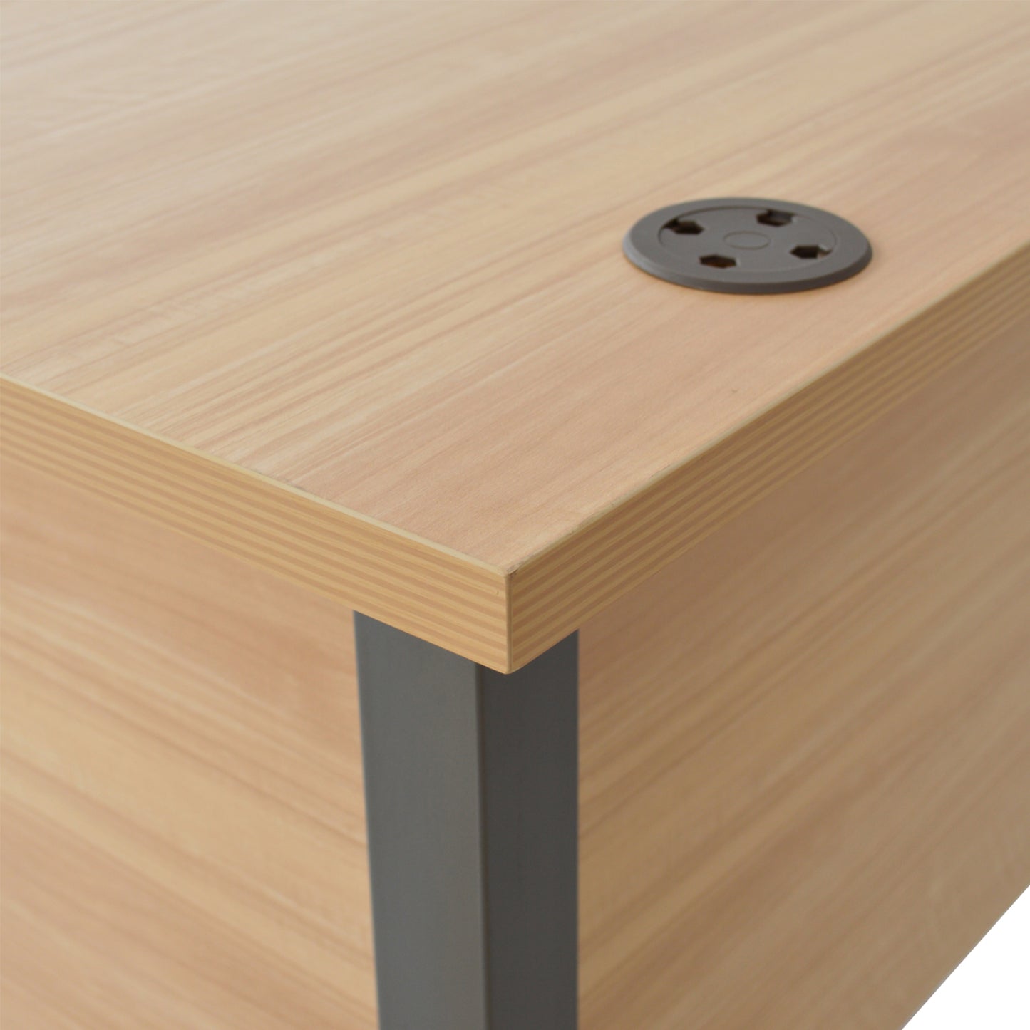 Professional Right Corner Office Hm2043.01r In Oak Color 160x120x75