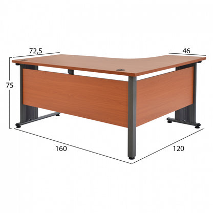 Professional Left Corner Office Hm2043.03l 160x120