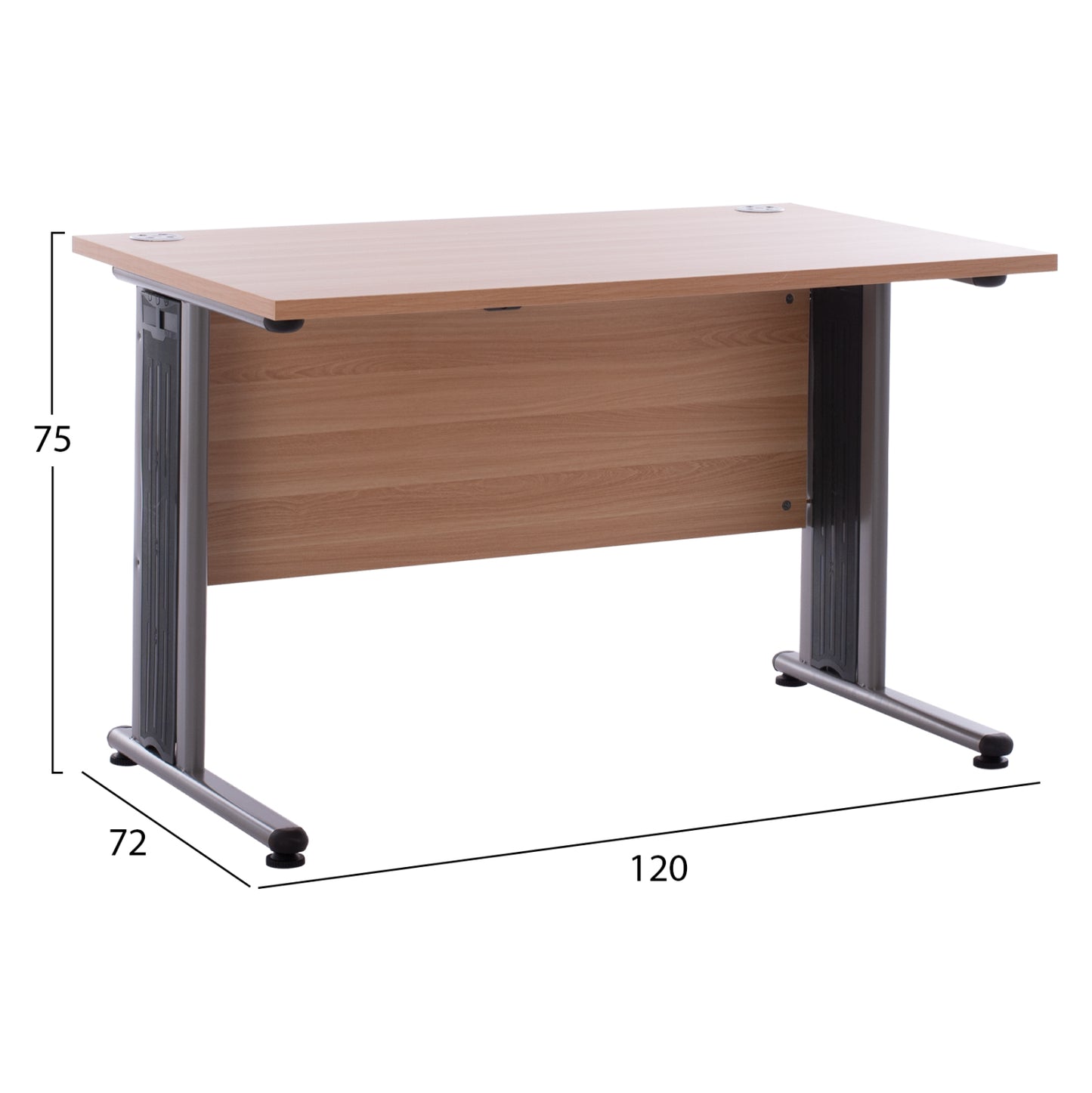 Professional Office Hm2044.01 In Oak Color 120x72x75