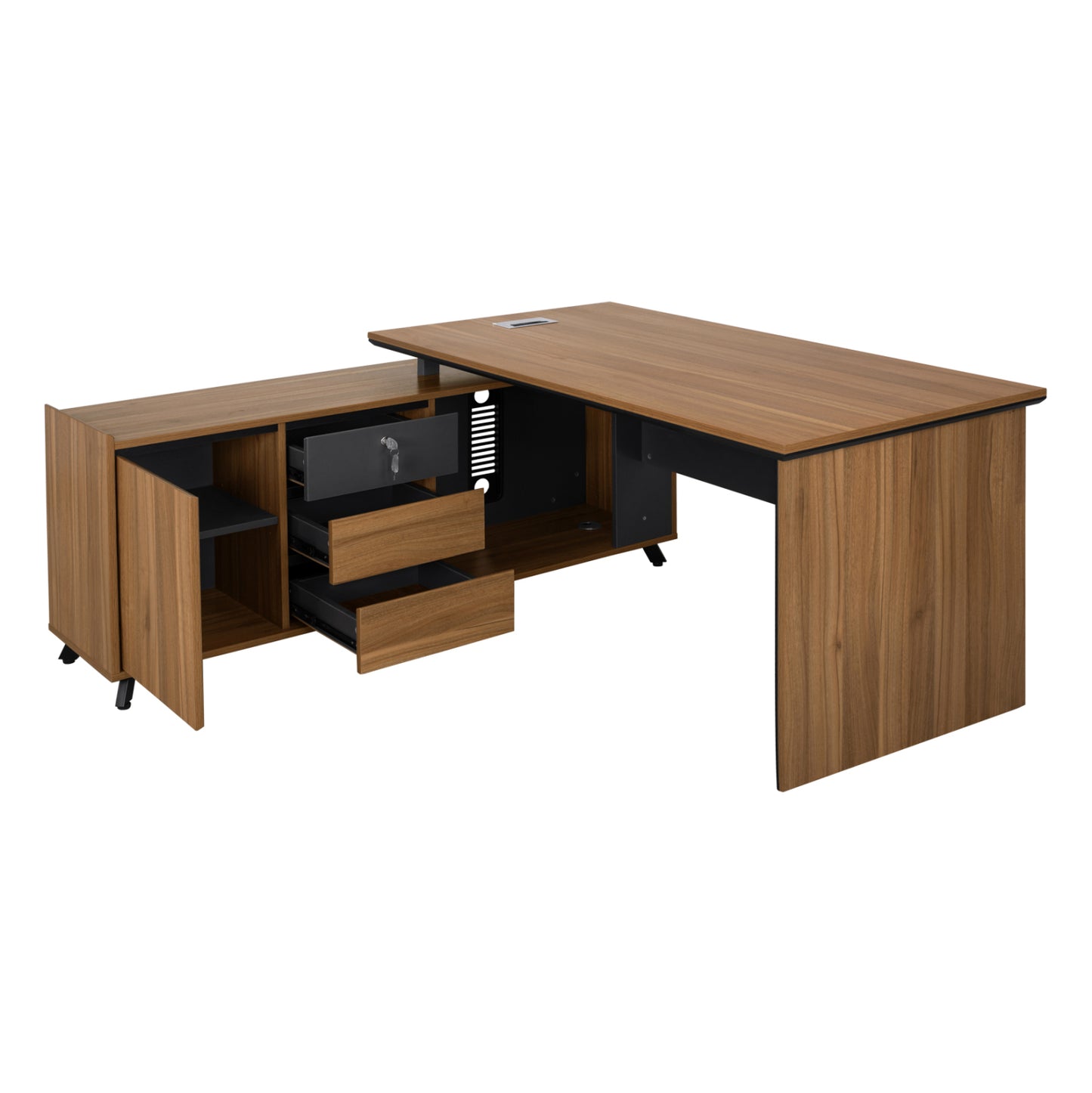 Professional Office With Reversible Angle Supreme 160x160x75cm Hm2348