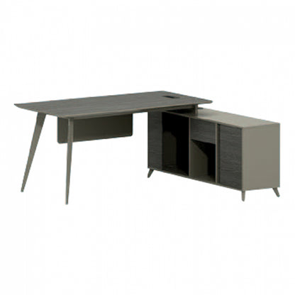 Professional Office Lux Series 180x140x75 Reversible Corner Mocha & Ash Hm2116