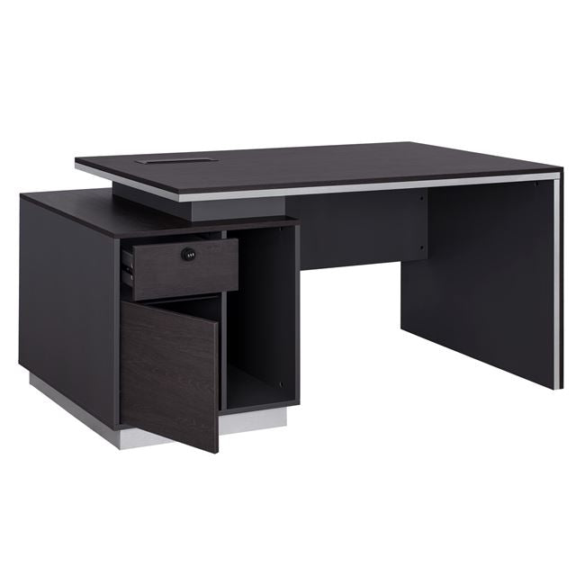 Professional Office With Left Cabinet Rosewoof Hm2087l 160x80x76cm