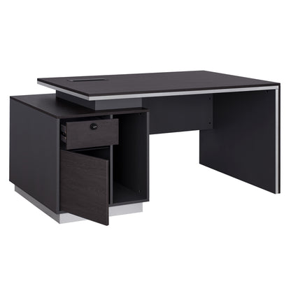 Professional Office With Left Closet Rosewood Hm2113l 180x80x76cm