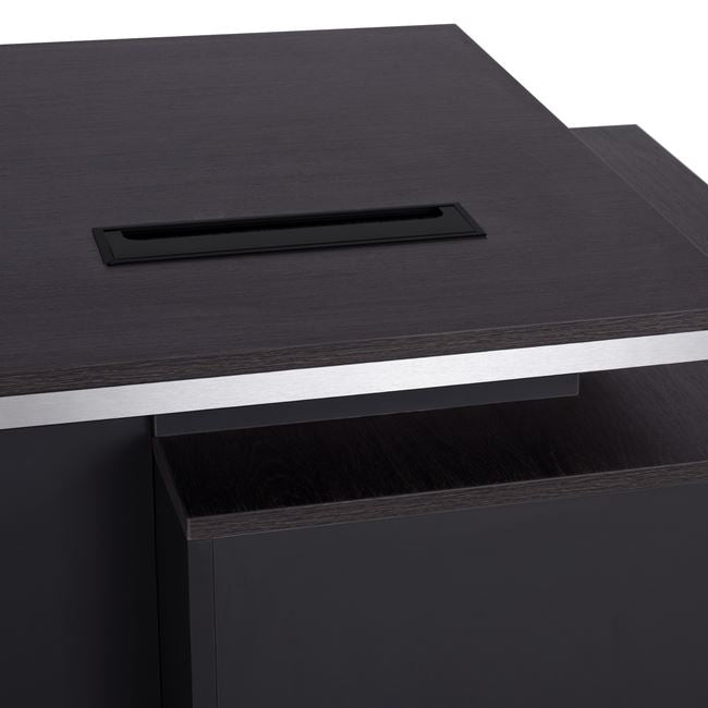Professional Office With Left Cabinet Rosewoof Hm2087l 160x80x76cm
