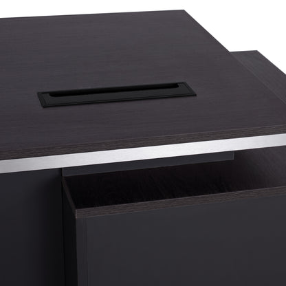 Professional Office With Left Closet Rosewood Hm2113l 180x80x76cm