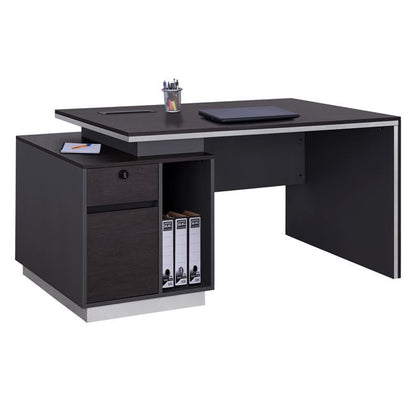Professional Office With Left Cabinet Rosewoof Hm2087l 160x80x76cm