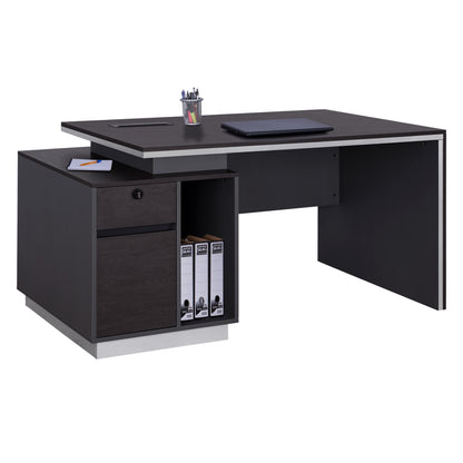 Professional Office With Left Closet Rosewood Hm2113l 180x80x76cm