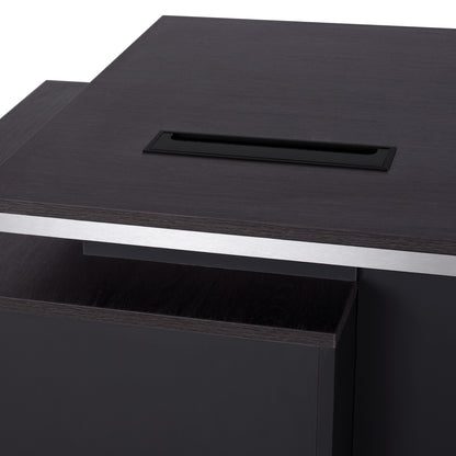 Professional Office With Right Closet Rosewood Hm2113r 180x80x76cm
