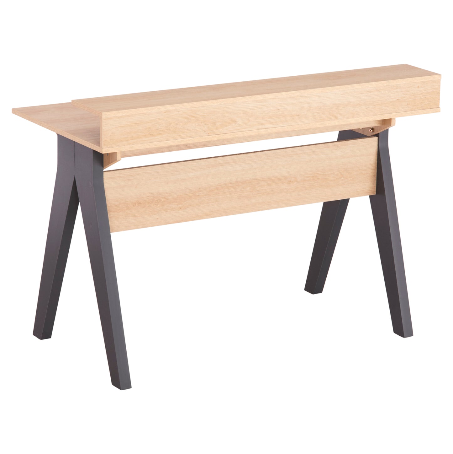 Desk Rexin Hm18290 Melamine In Sonama-grey 120x19-59x75-85.5hcm..