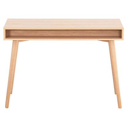 Desk Gaet Hm18292 Melamine In Sonama-grey-beige-white 110x50x76.5hcm.