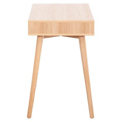 Desk Gaet Hm18292 Melamine In Sonama-grey-beige-white 110x50x76.5hcm.