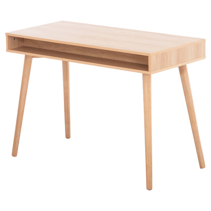 Desk Gaet Hm18292 Melamine In Sonama-grey-beige-white 110x50x76.5hcm.