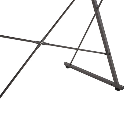 Desk Norex Hm9317 Metallic Black With Mdf Desktop In Oak Color 116x48x89,5hcm.