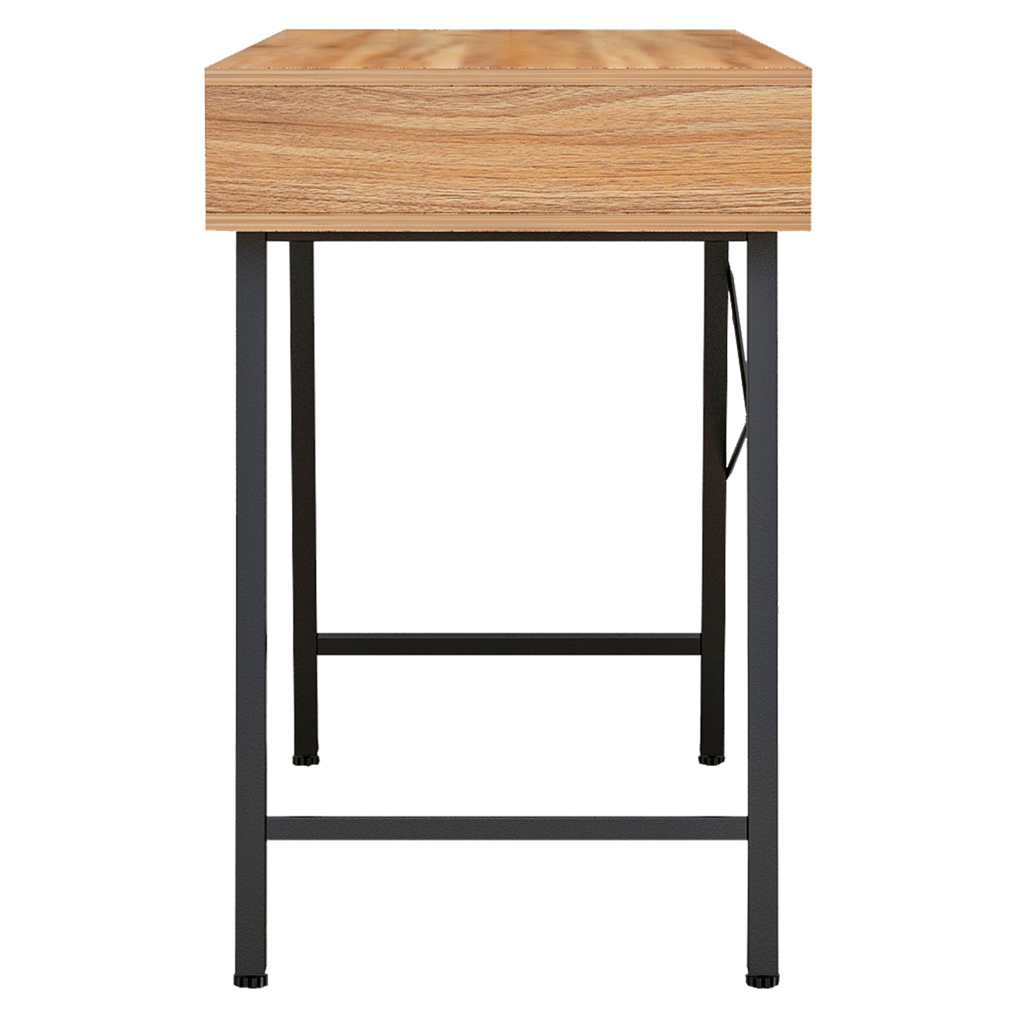 Hm2128.03 Desk, Walnut-grey-black, 120x48x76,5