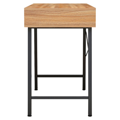 Hm2128.03 Desk, Walnut-grey-black, 120x48x76,5