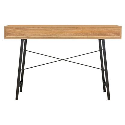 Hm2128.03 Desk, Walnut-grey-black, 120x48x76,5