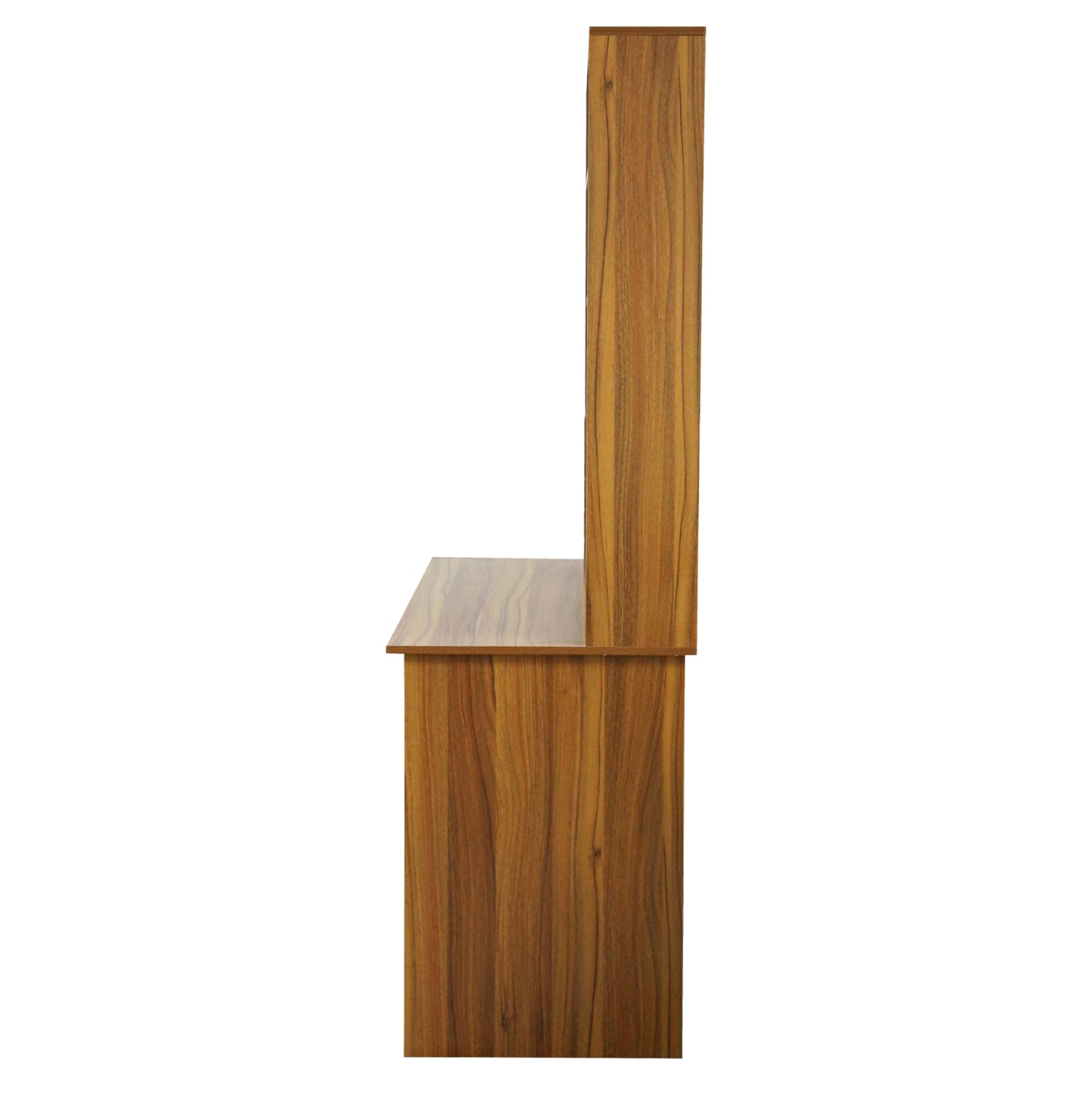 Hm2032.04 Desk Status With Bookcase-shelves, Walnut,120x55x182