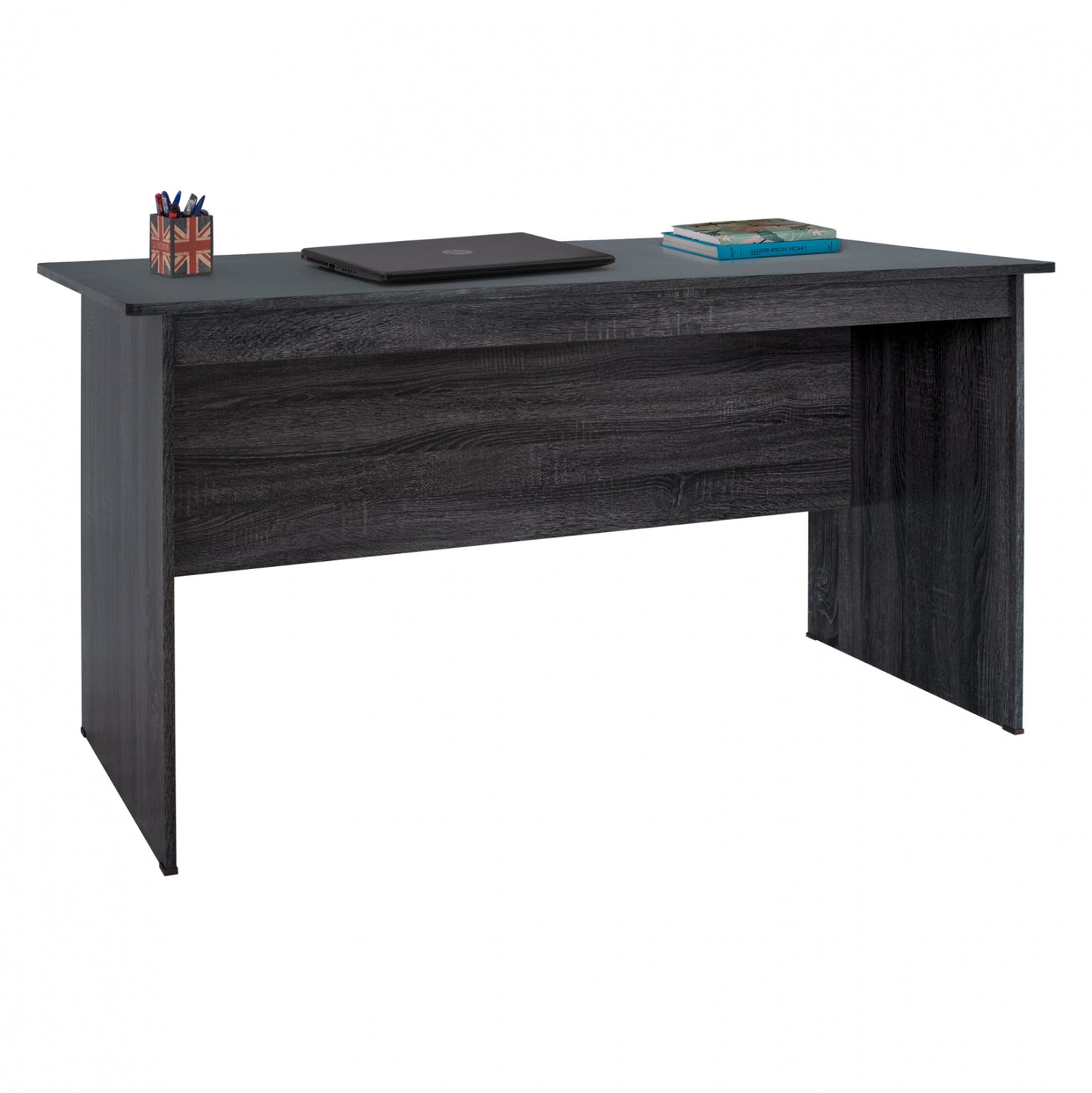 Office Melamine 150x71x74.5 Hm2284.01 In Grey Color