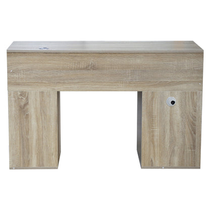 Melamine Desk Status Hm2026.02 Sonoma-white 120Χ55Χ76 Cm.
