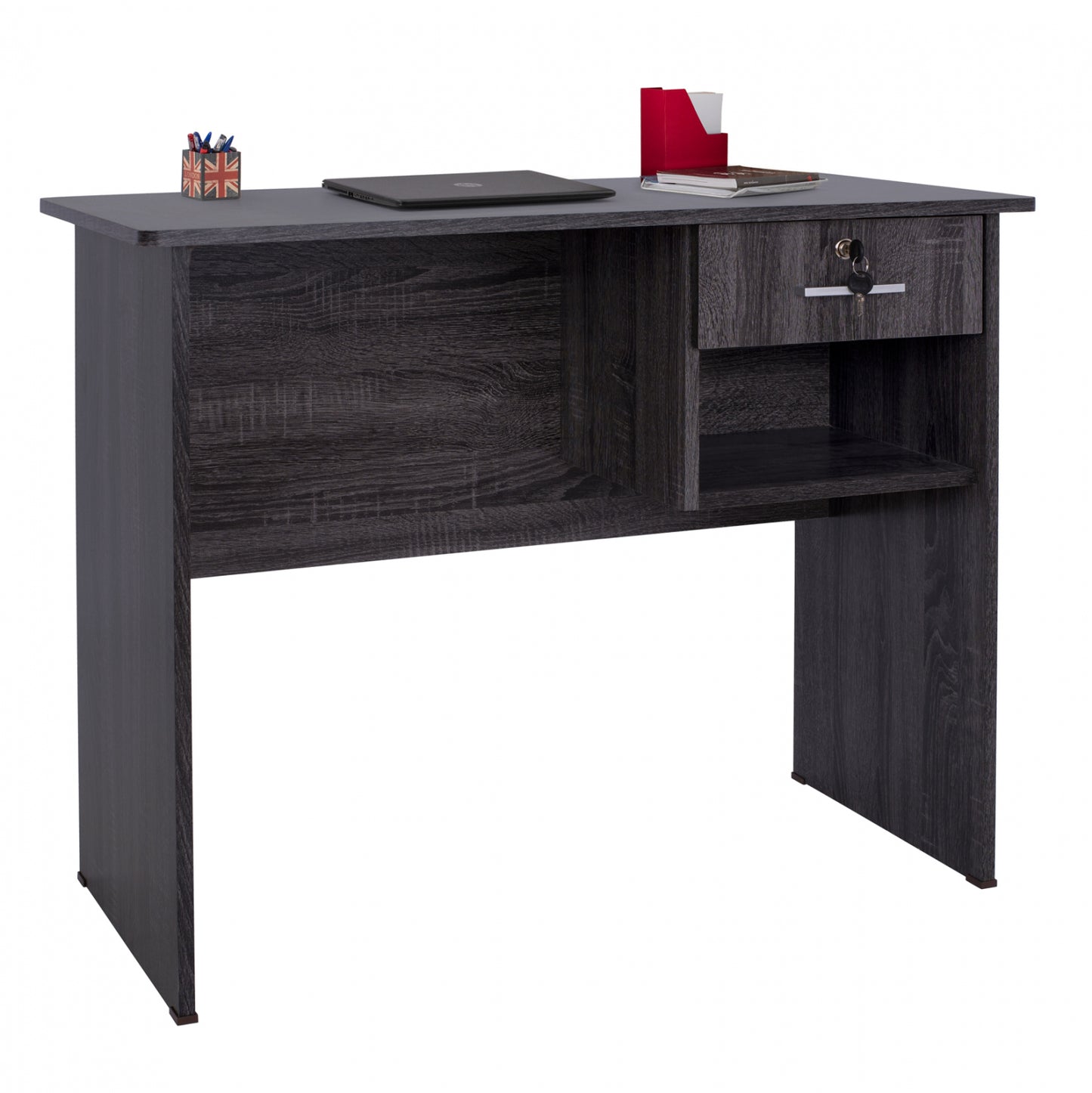 Office Melamine With Drawer Hm2283.01 In Grey Color 90x45x74.5
