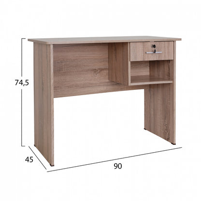 Office Melamine With Drawer Hm2283.02 In Sonama Color 90x45x74.5