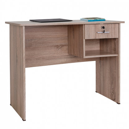 Office Melamine With Drawer Hm2283.02 In Sonama Color 90x45x74.5