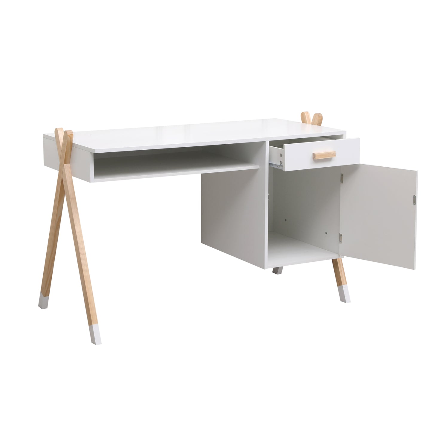 Children's Desk Paschal Hm2496.03 Melamine-pine Wood 120x55x75hcm.