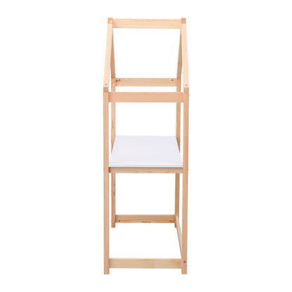 Kids' Desk Pepe Hm2498.03 Pine Wood In Natural Color-melamine 120x44x152hcm.