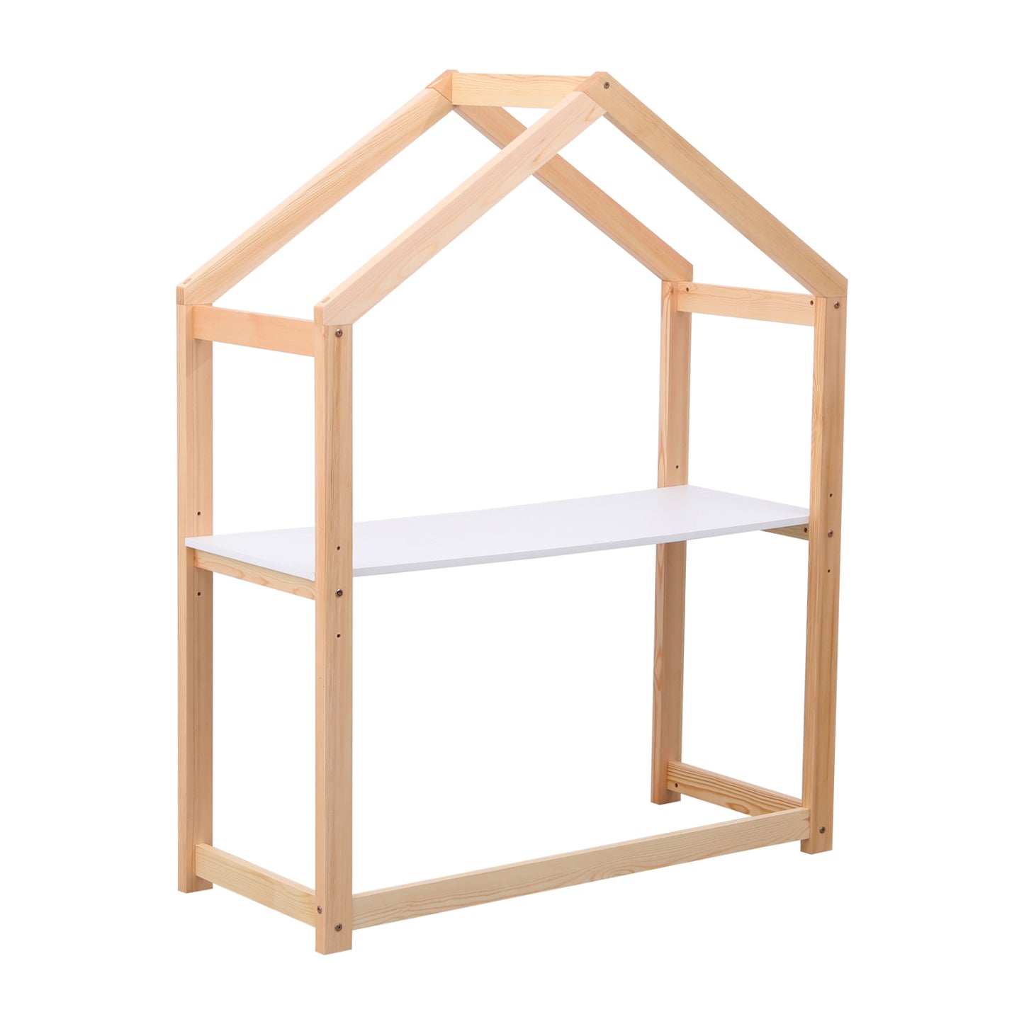 Kids' Desk Pepe Hm2498.03 Pine Wood In Natural Color-melamine 120x44x152hcm.
