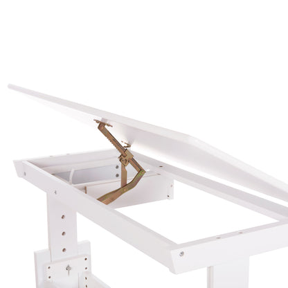Children's Drawing Desk Ascent Hm18289 Mdf In White 109x55x87.5hcm.