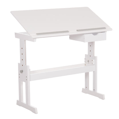 Children's Drawing Desk Ascent Hm18289 Mdf In White 109x55x87.5hcm.