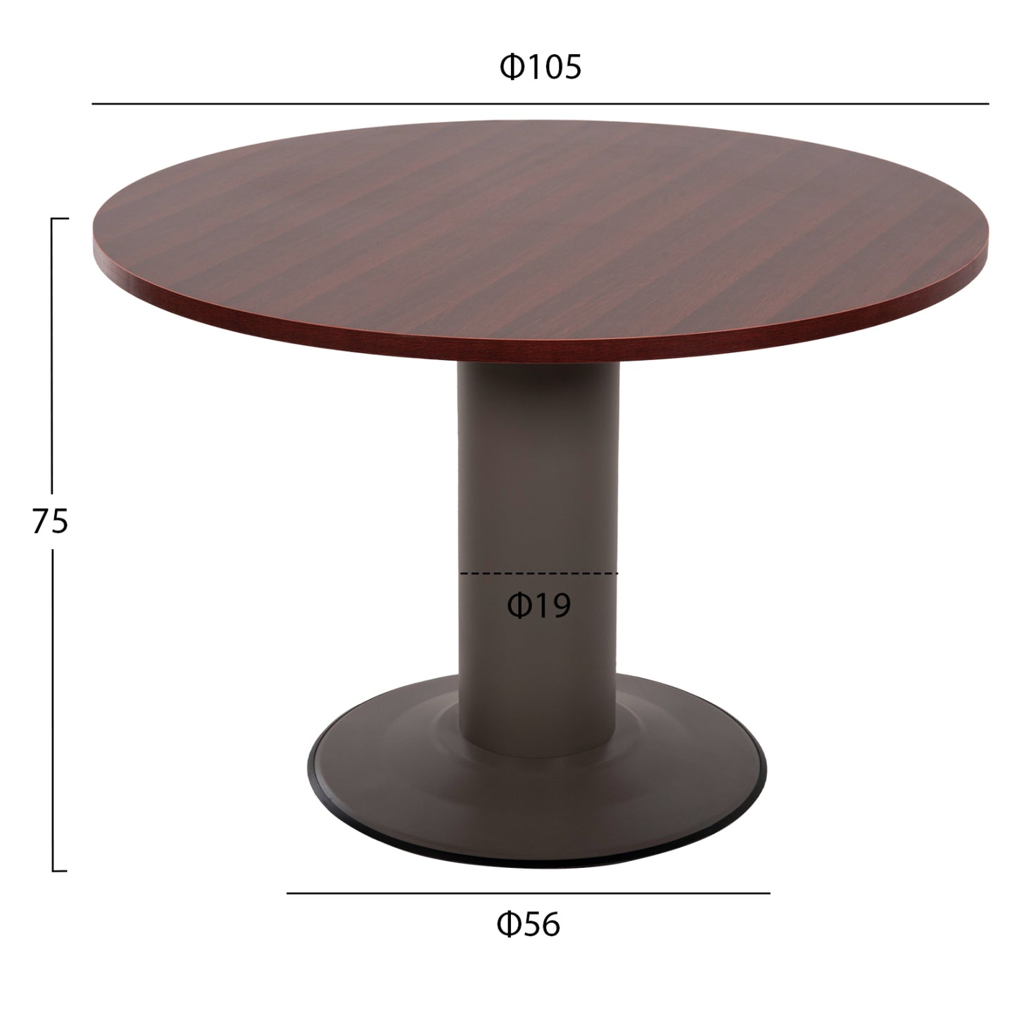 Professional Conference Office Hm2054.12 In Wenge Color D105x75 Cm.