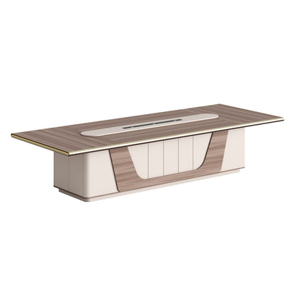 Conference Table Superon Hm2145 Melamine In Natural-beige 360x140x76hcm.