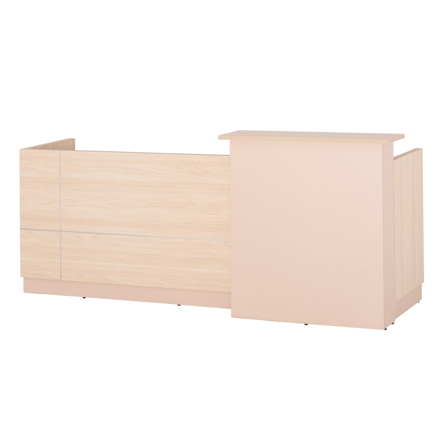Reception Desk Dalton Hm2068.02 Melamine In Sonama-beige 240x80x106hcm.