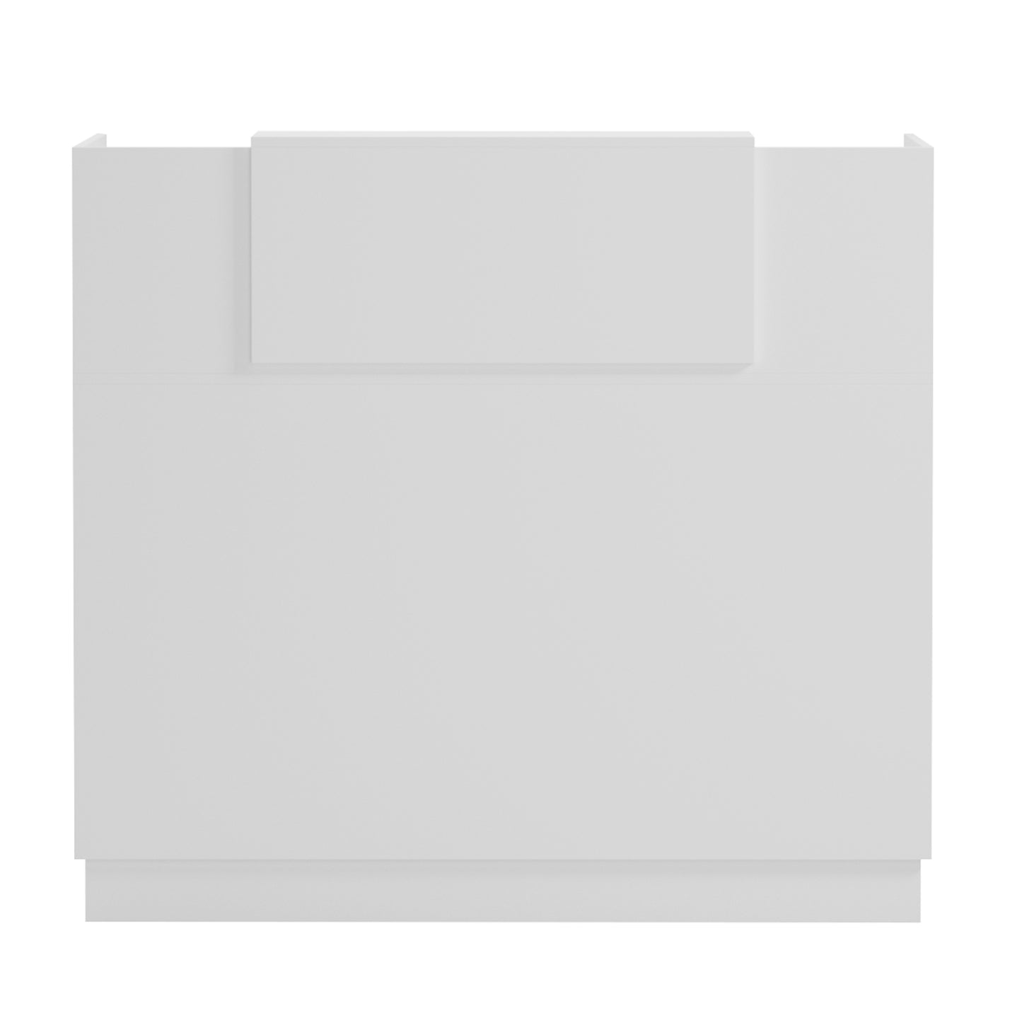 Reception Desk Barry Hm2152.02 Melamine In White 120x70x110hcm.