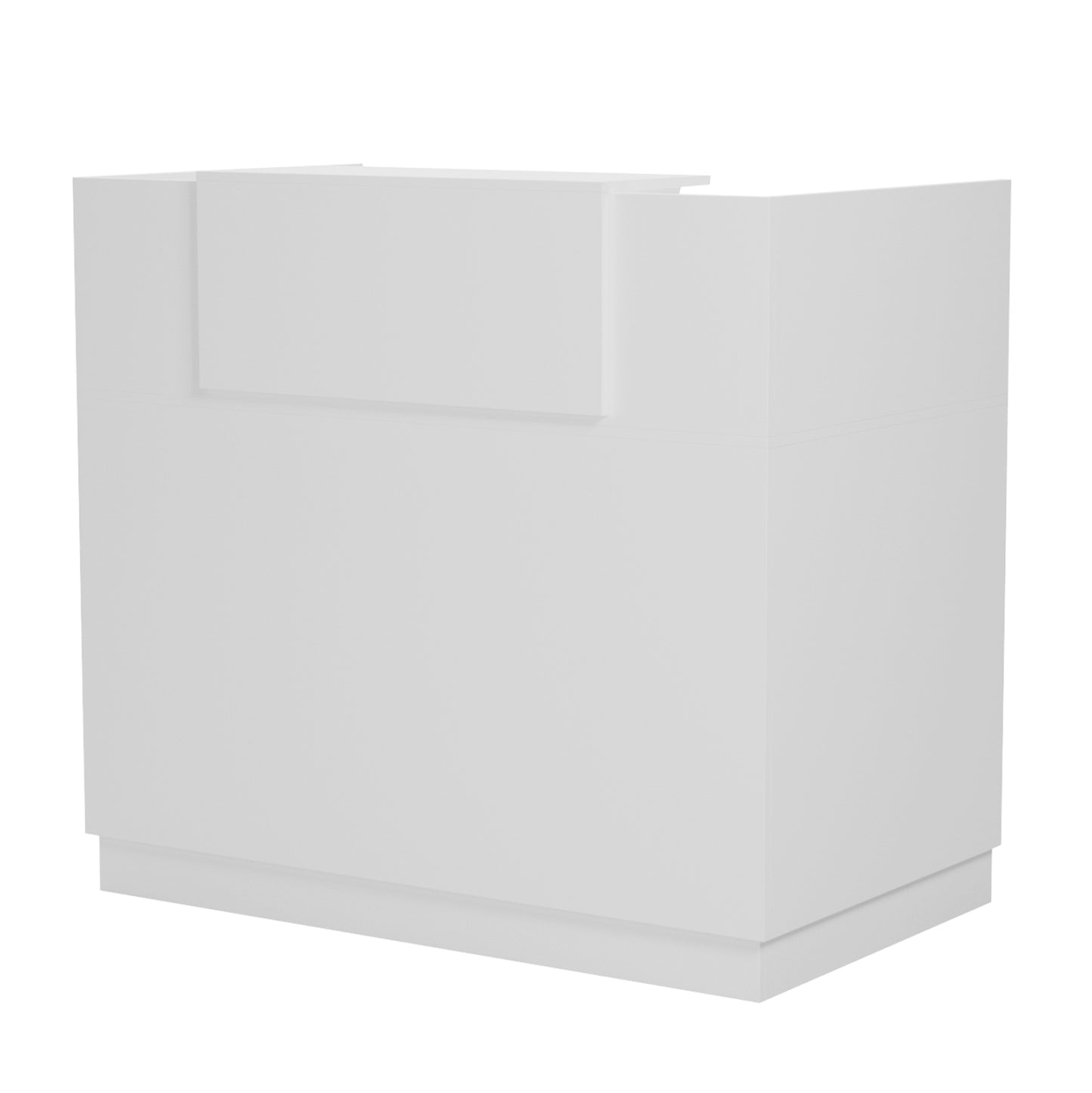 Reception Desk Barry Hm2152.02 Melamine In White 120x70x110hcm.