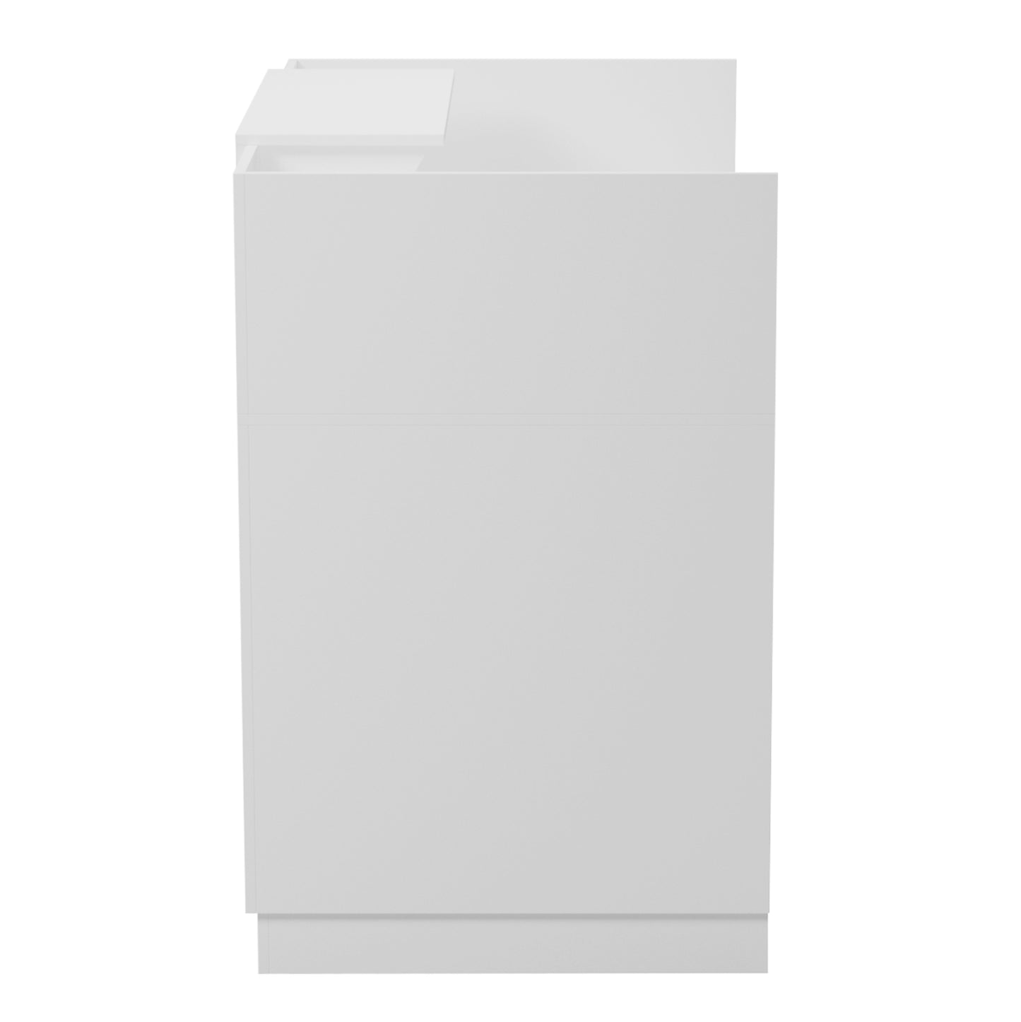 Reception Desk Barry Hm2152.02 Melamine In White 120x70x110hcm.