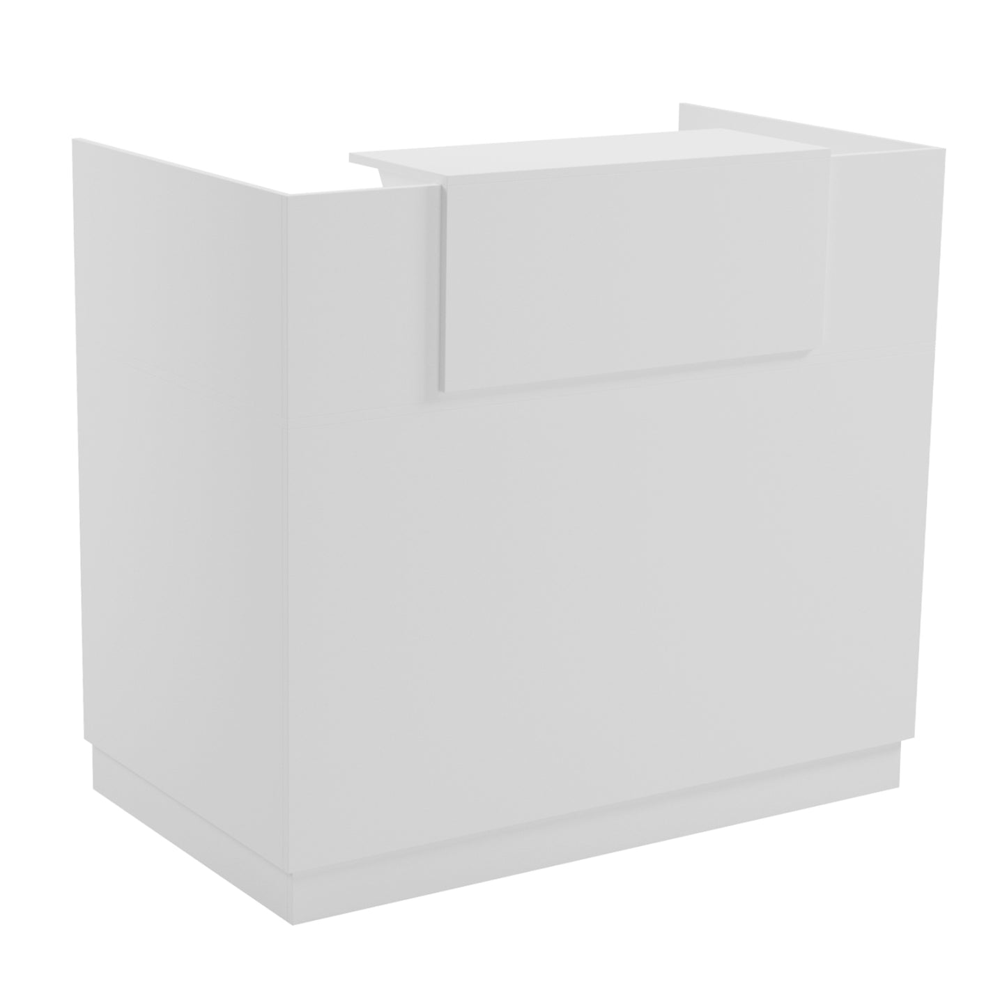 Reception Desk Barry Hm2152.02 Melamine In White 120x70x110hcm.