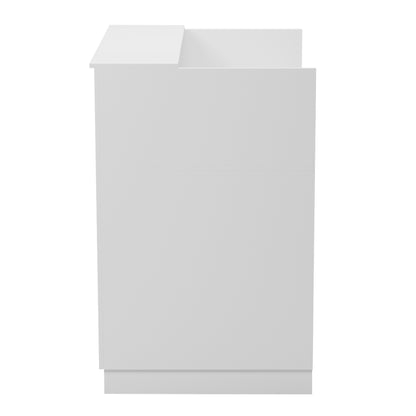 Reception Desk Karmen Hm2155.02 Melamine In White 100x70x110hcm.
