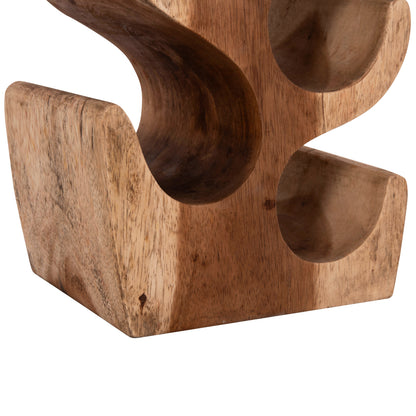 Bottle Rack 6-place Diony Hm9485.11 Suar Wood--natural Color 25x18x50hcm.