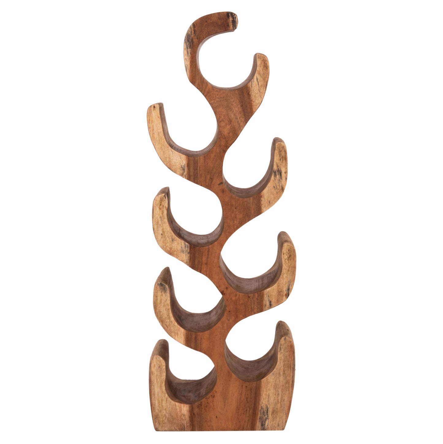 Bottle Rack 8-place Diony Hm18232.11 Suar Wood--natural Color 25x18x71hcm.