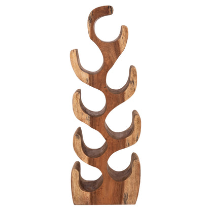 Bottle Rack 8-place Diony Hm18232.11 Suar Wood--natural Color 25x18x71hcm.