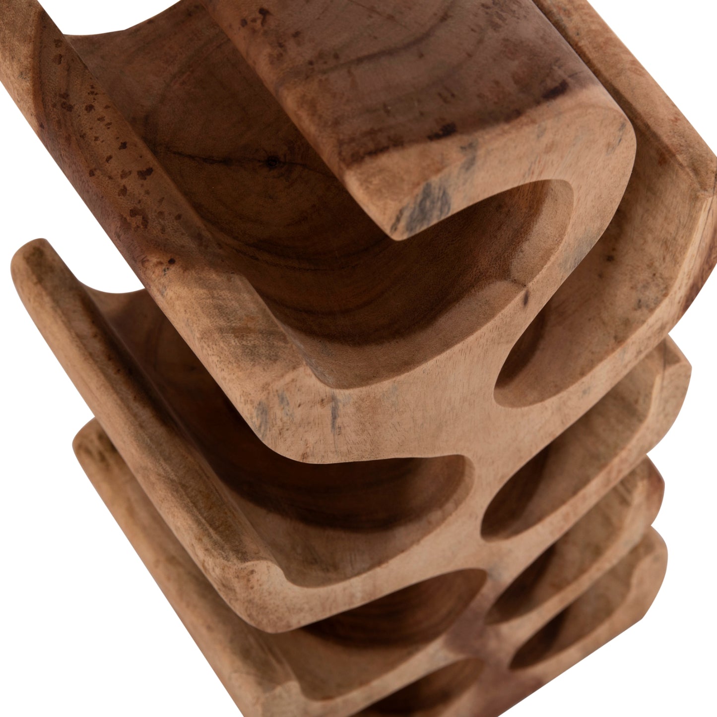 Bottle Rack 8-place Diony Hm18232.11 Suar Wood--natural Color 25x18x71hcm.