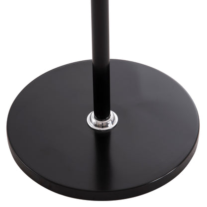 Coat Hanger Billy Hm18075.01 Beech Wood-black Metal-base With Wood Φ37.5x180hcm.