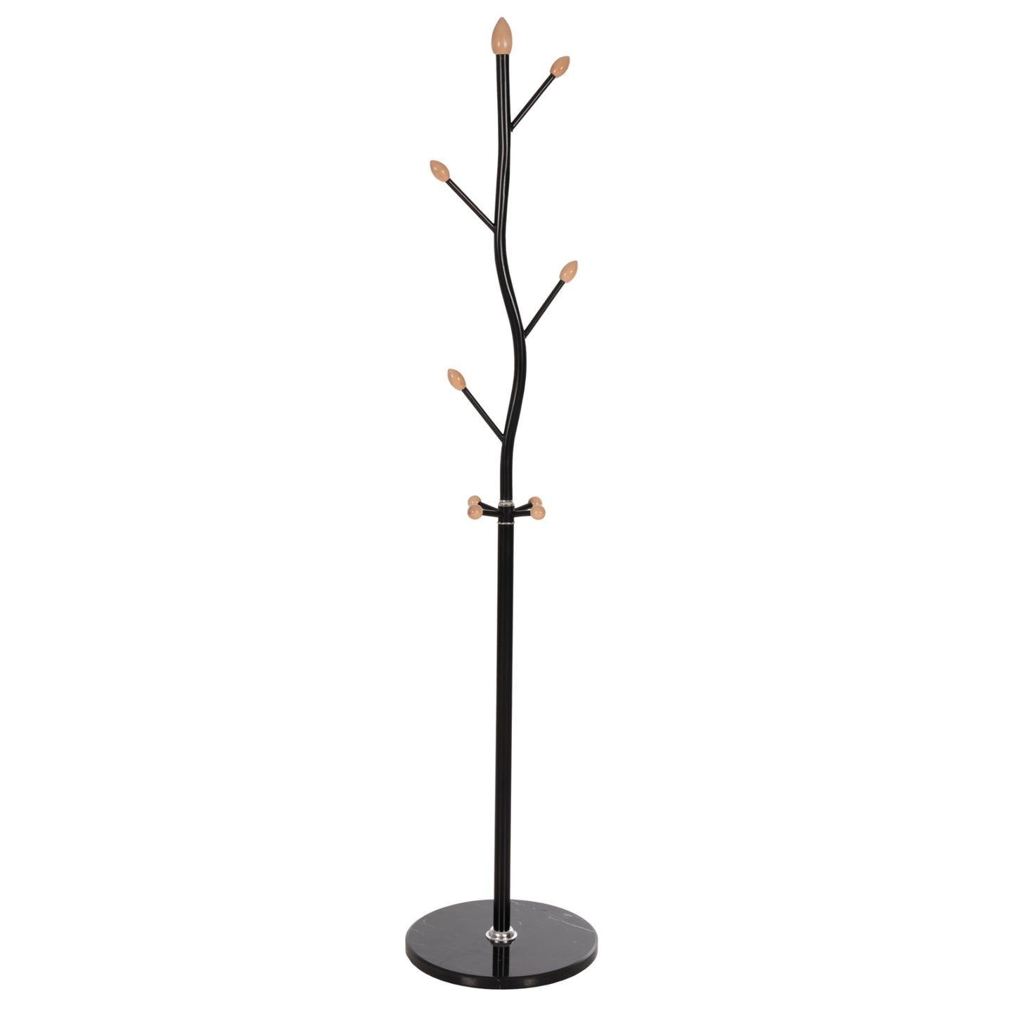 Floor Standing Hanger Hm9572.01 Metallic 8 Hanging Positions-black Φ36x172hcm.