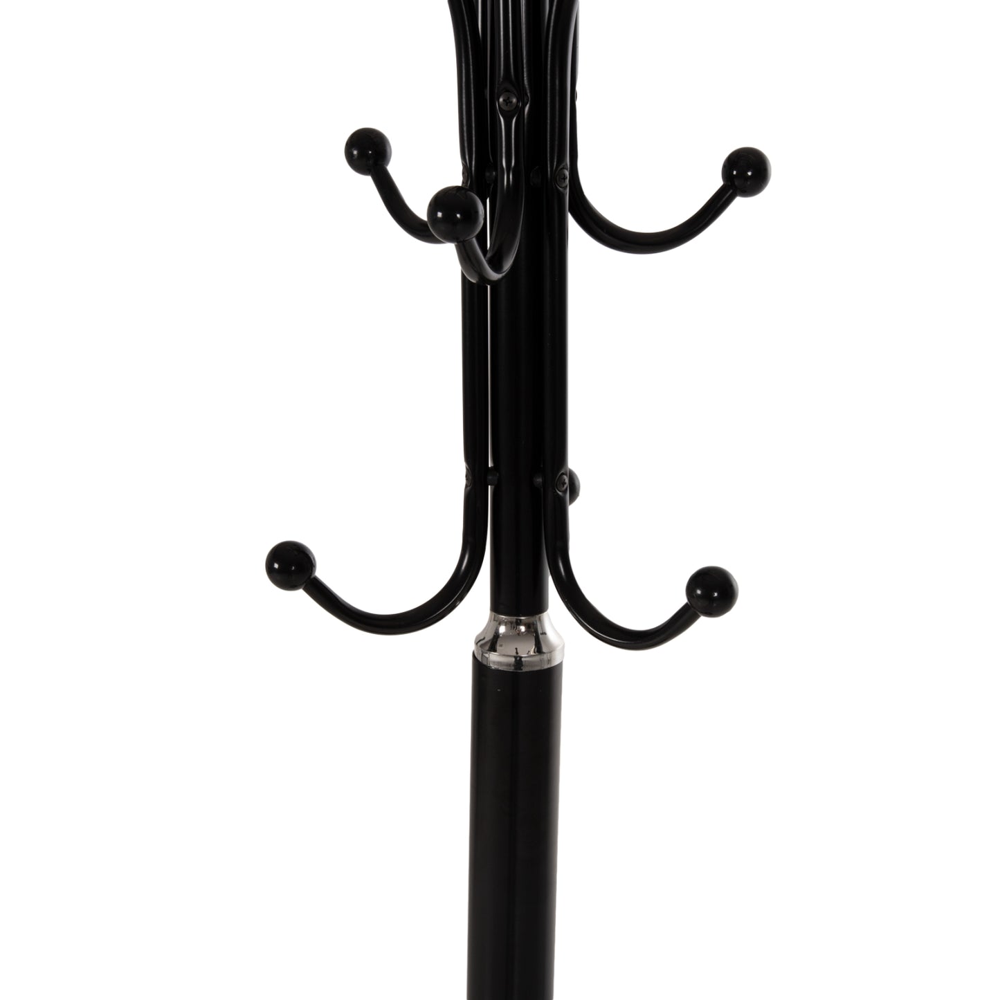 Floor Standing Hanger Hm9573.01 Metallic 13 Hanging Positions-black Φ37x180hcm.