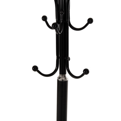 Floor Standing Hanger Hm9573.01 Metallic 13 Hanging Positions-black Φ37x180hcm.