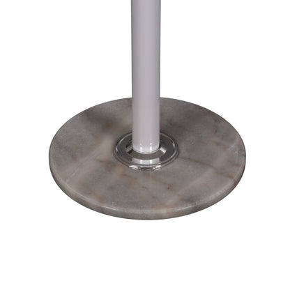 Floor Standing Hanger Hm9573.02 Metallic 13 Hanging Positions-white Φ37x180hcm.