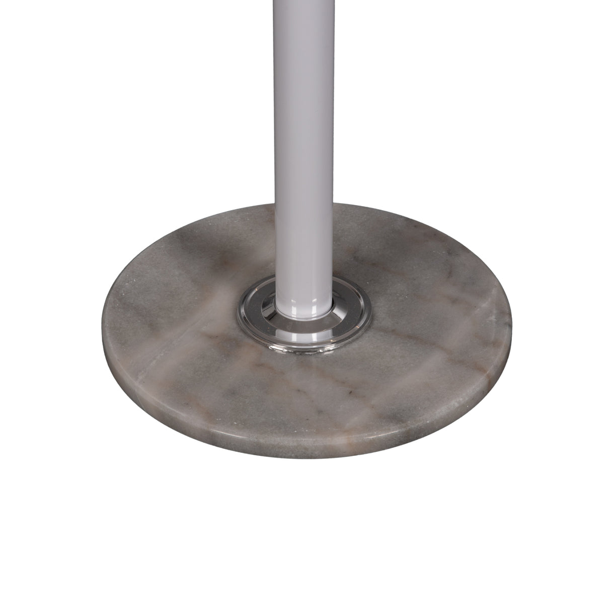 Floor Standing Hanger Hm9573.02 Metallic 13 Hanging Positions-white Φ37x180hcm.