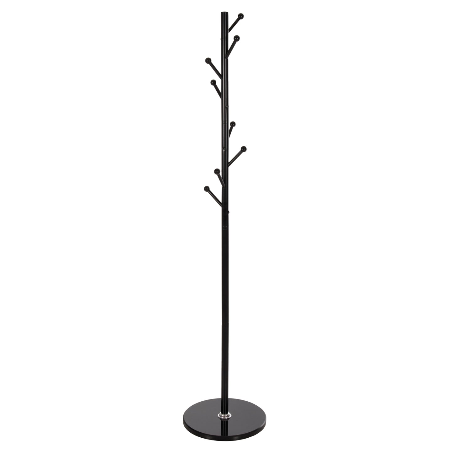 Floor Standing Hanger Hm9576.01 Metallic 8 Hanging Positions-black Φ37x175hcm.